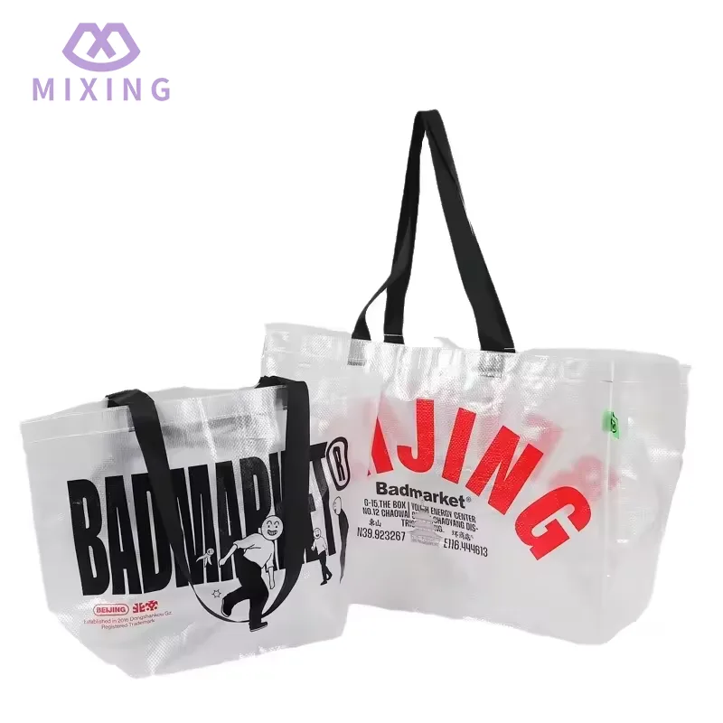 Transparente, gewebte Einkaufstasche aus PP