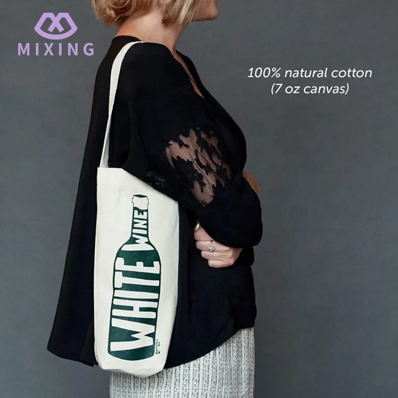 Cotton Single Wine Tote Bag Cotton Single Wine Tote Bag