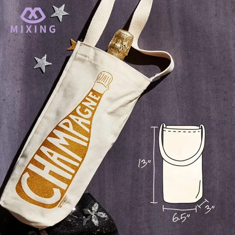 Cotton Single Wine Tote Bag Cotton Single Wine Tote Bag