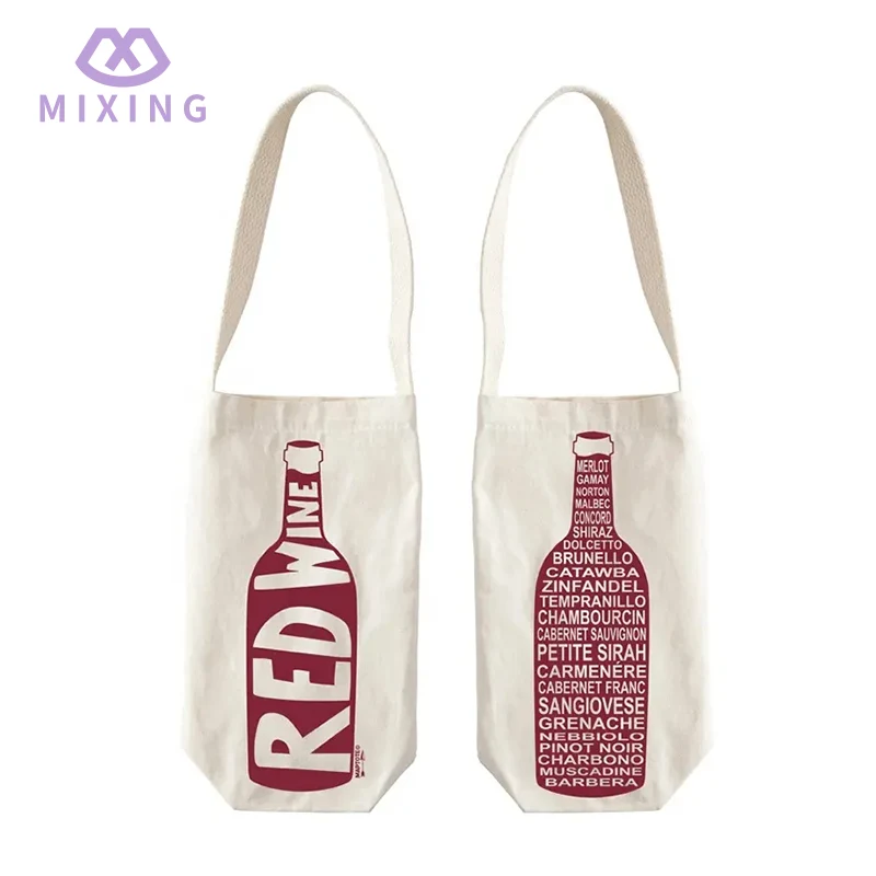 Cotton Single Wine Tote Bag Cotton Single Wine Tote Bag