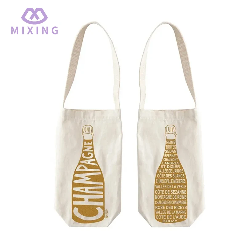 Cotton Single Wine Tote Bag