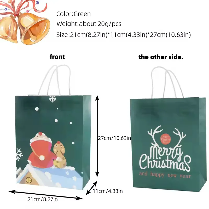 Paper Christmas Goodie Bags Paper Christmas Goodie Bags
