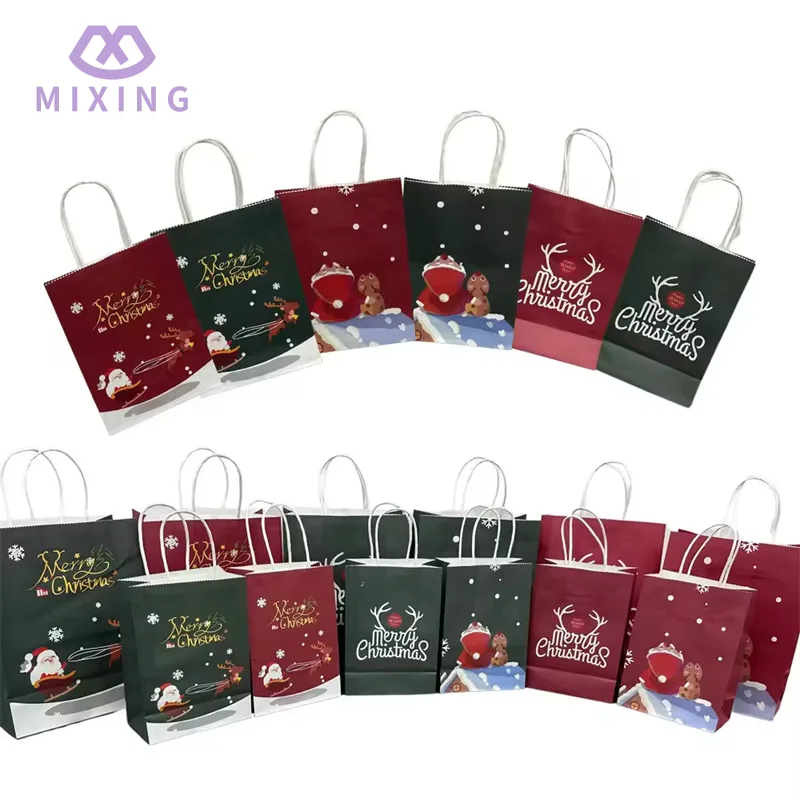 Papier Weihnachten Goodie -Taschen